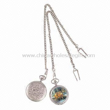 Pocket Watches with Alloy Cover and Chain