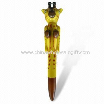 Novelty Ballpoint Pen with Boxing Santa Shape