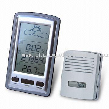 Wireless Weather Stations with Radio-controlled Clock