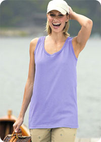 100% Heavyweight Cotton Ladies Tank Top