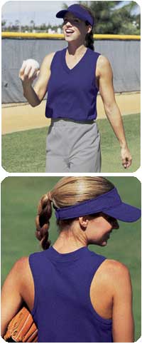 Ladies and Girls Racerback V-Neck Jersey