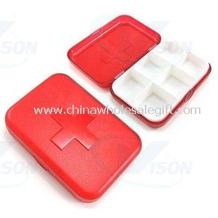 6 compartments Travel Pill Box