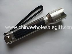 High-power Solar aluminum LED Flashlight
