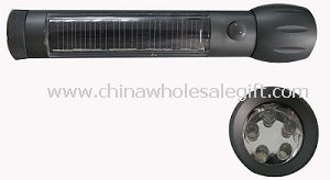 Solar Aluminum Flashlight