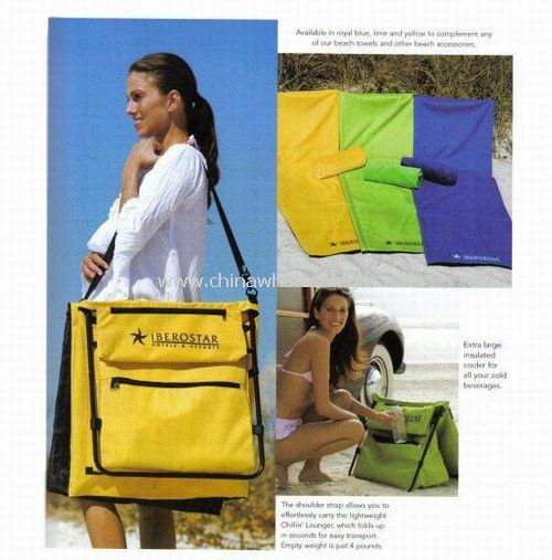Foldable Beach Mat with Cooler Bag