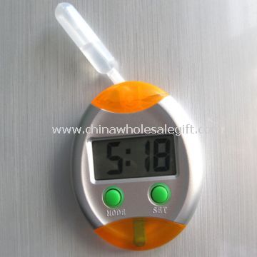 Water power LCD clock with fridge magnet