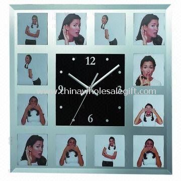 Glass Photo Wall Clock