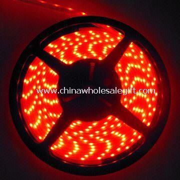 Waterproof Silicone Tube Flexible LED Strip Light with Emitting Color of Red and 12V DC Voltage