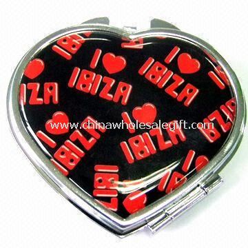 Metal Cosmetic Mirror with Enamel on Surface