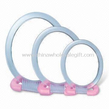 Plastic Cosmetic Mirror with Handle