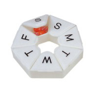 Seven grids pill box