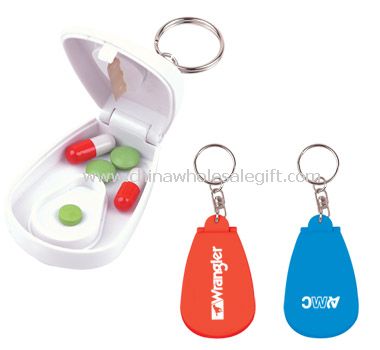 Pill Key Chain with Cutter