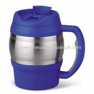 Beer Mugs Made of Plastic and Stainless Steel
