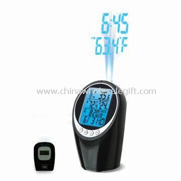 Alarm Clock with Indoor/Outdoor Temperature Nature Sound Alarm and Remote Control