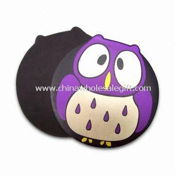 Natural rubber base hard top PVC surface Mouse Pad