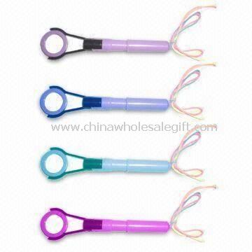 Ballpoint Pens with Magnifier Made of Plastic