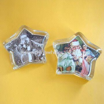 Star Clear Glass Paperweights