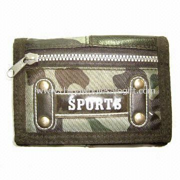 Children  Sports Trifold Ripper Wallet Made of 420D Nylon