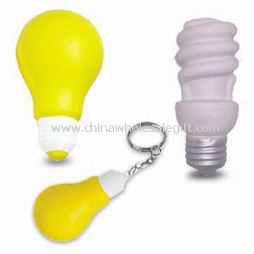 Anti-stress Ball with Bulb Shape Made of PU Foam