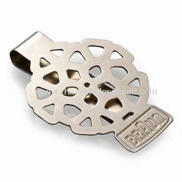 Delicate Money Clip with Hollowing Logo