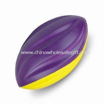 PU Foam Stress Ball with Spiral Shape Football