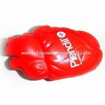 PU Heart with Logo Printing EN71 and ASTM Standard
