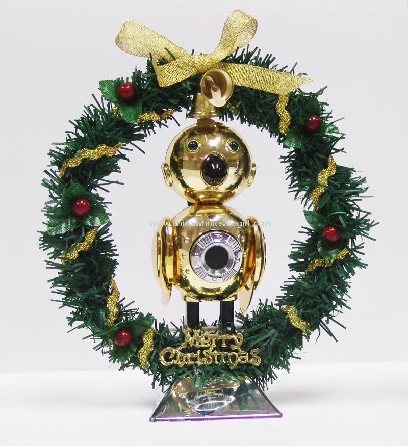 Gold USB Singing Christmas Bird