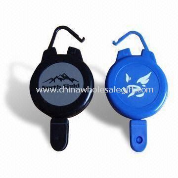 Retractable Badge Reel, Clips to your Pocket Belt Loop Cloth Zipper and Card Holder