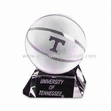 K9 Crystal Sports Ball Memorabilia Shaped without Bubbles