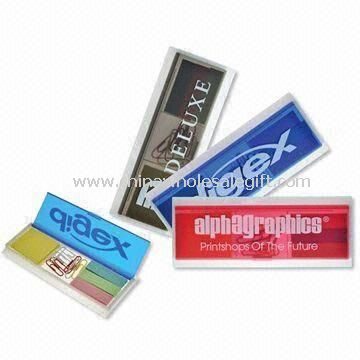 Promotional Mini Flag Ruler/Note Pad Set Suitable for Office Use