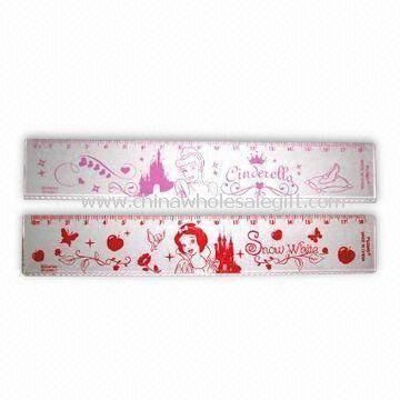 Students Rulers with Cartoon Design Made of Plastic