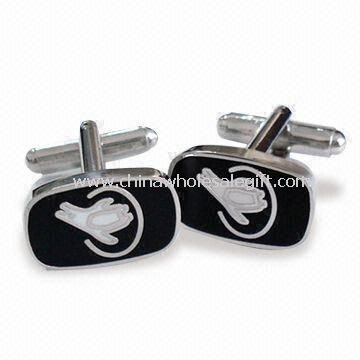 Cufflinks with Silver Finish