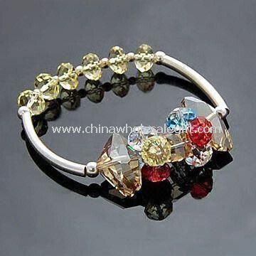 Fashionable Crystal Bracelet Made of Crystal Beads