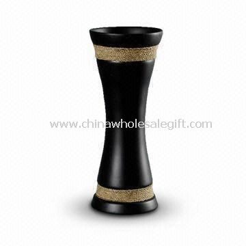Brown Vase Made of Wood