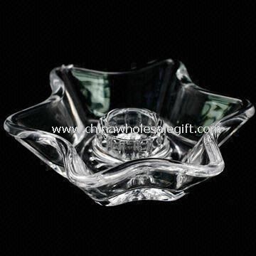Crystal Glass Holder for Stick Candles