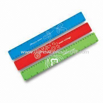 Flexible Rulers with Printing Made of Plastic