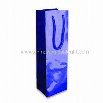 Gift Bag with Tag Made of Paper and Aluminum Foil