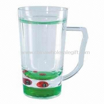 Acrylic Liquid Beer Mug with Attractive Floaters