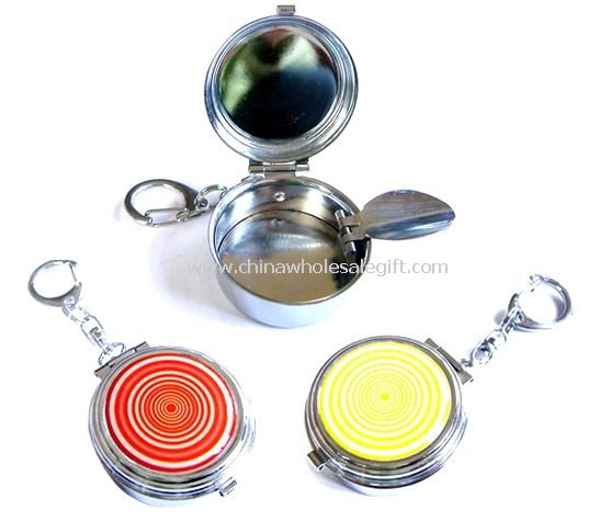 Stainless steel pocket key ashtray