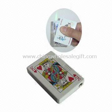 Windproof Lighters with Printed Poker Artwork