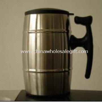 Vacuum Mug Made with Stainless Steel and Glass, Other Designs Available