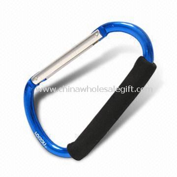 Carabiner with Silkscreen Printing or Deboss Logo, Made of Aluminum