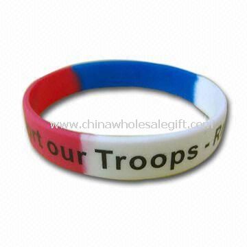 Segmented Silicone Bracelet, Silicone Wristband, Promotional Bracelet, Customers Logo Welcome