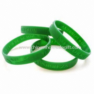 Silicone Wristbands/Rubber Bracelets Made of Silicone Material
