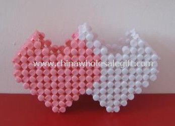 Beaded heart Shape Pen Holder