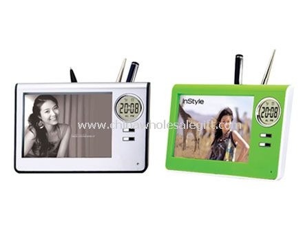 Calendar Pen Holder With Photo Frame