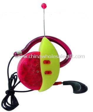 FM scan Ear-Clip Radio