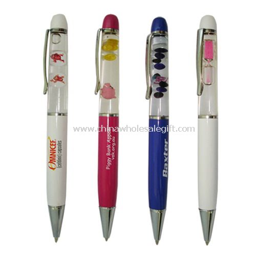 Ball Pen With Liquid Floater