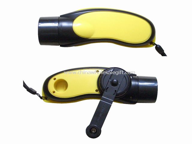 Hand crank Flashlight