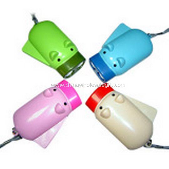 Piggy Hand Press Flashlight